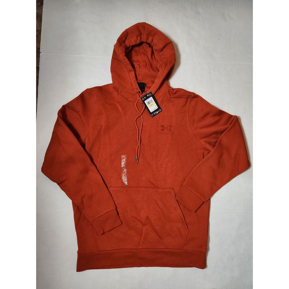 Under Armour Men’s Pullover Hoodie Orange Medium